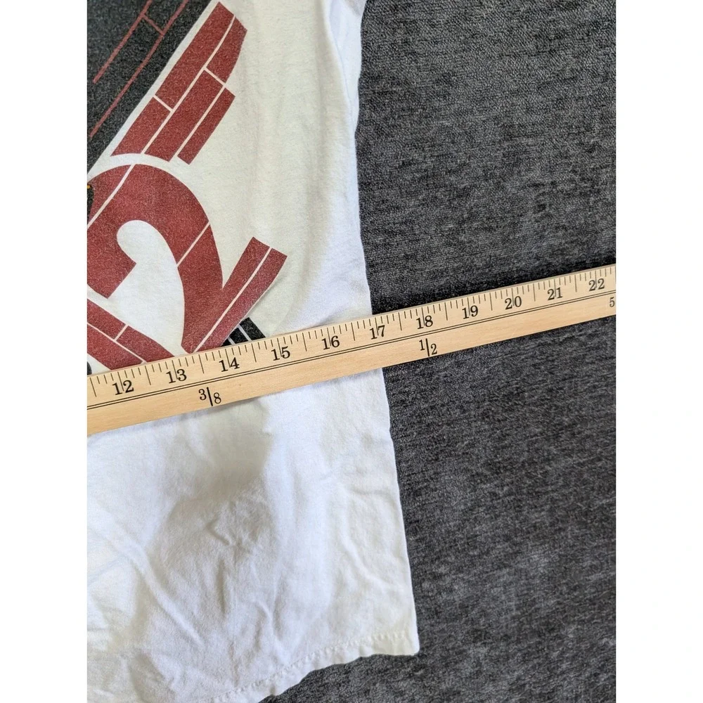Adidas Miami Heat 2012 NBA Finals Champions White Graphic T-Shirt Mens Medium